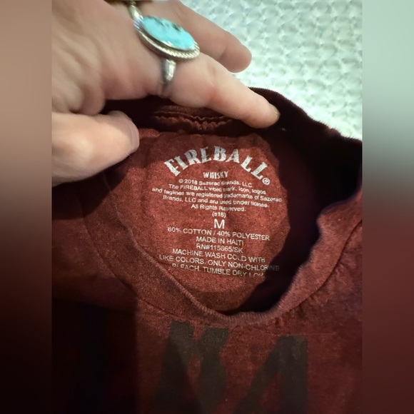 Fireball Whiskey Red Graphic T-Shirt - Picture 5 of 5